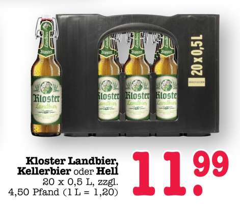 Kloster Landbier, Kellerbier oder Hell