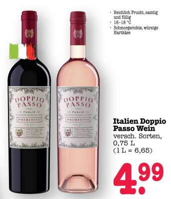 Italien DOPPIO PASSO Wein