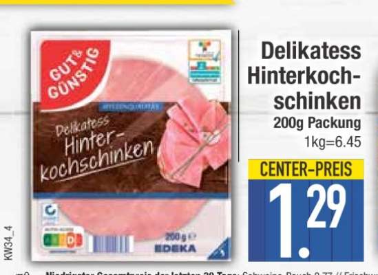 Delikatess Hinterkochschinken