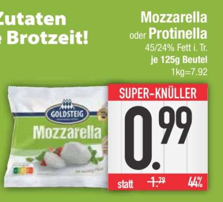 Mozzarella oder Protinella