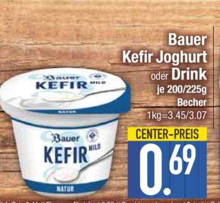 Bauer Kefir Joghurt oder Drink