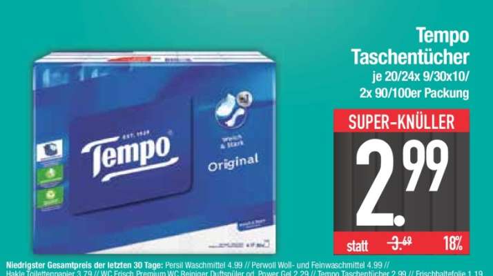 Tempo Taschentücher