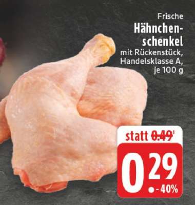 Frische Hähnchenschenkel
