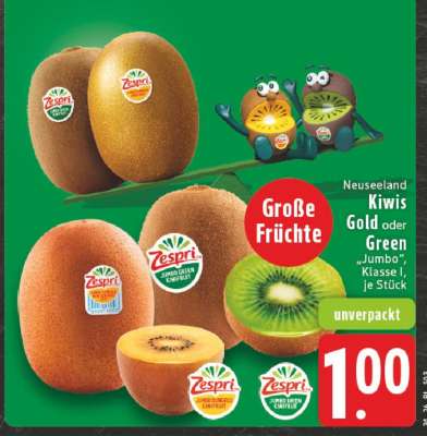 Neuseeland Kiwis Gold oder Green