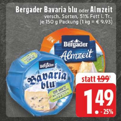 BERGADER Bavaria Blu oder Almzeit