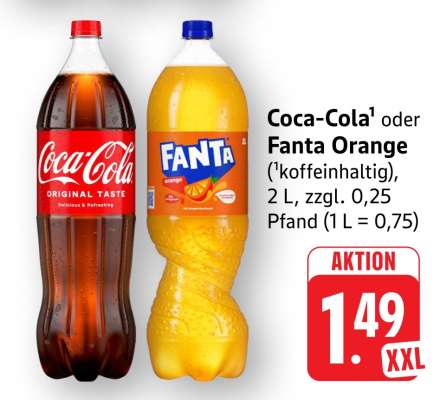 Coca-Cola oder Fanta Orange