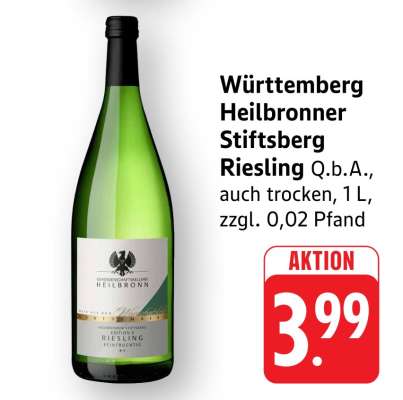 Württemberg Heilbronner Stiftsberg Riesling