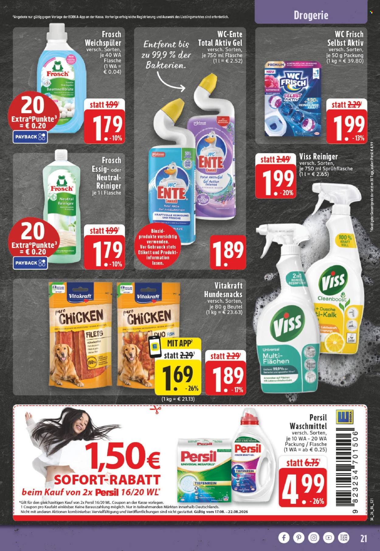 Edeka Prospekte  - 17.08.2026 - 22.08.2026. Seite 21