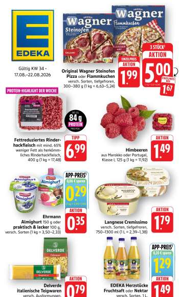 Prospekte Edeka - 17.08.2026 - 22.08.2026.