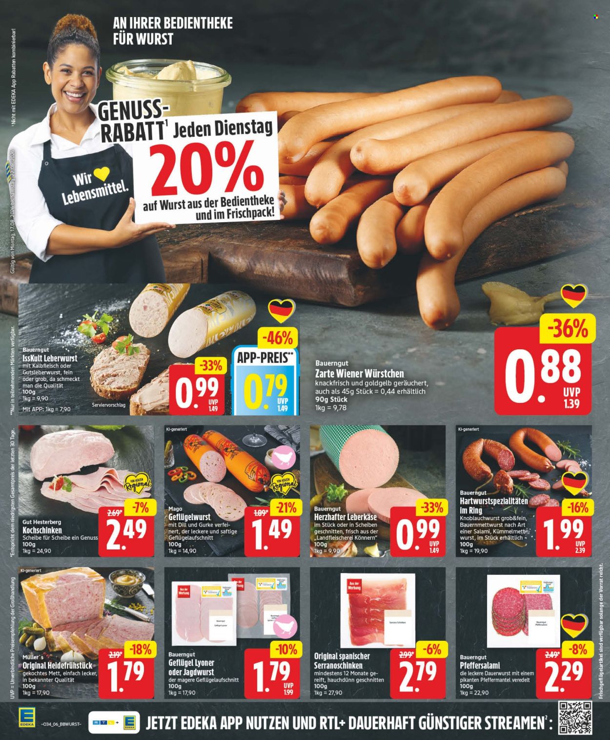 Edeka Prospekte  - 17.08.2026 - 22.08.2026. Seite 6