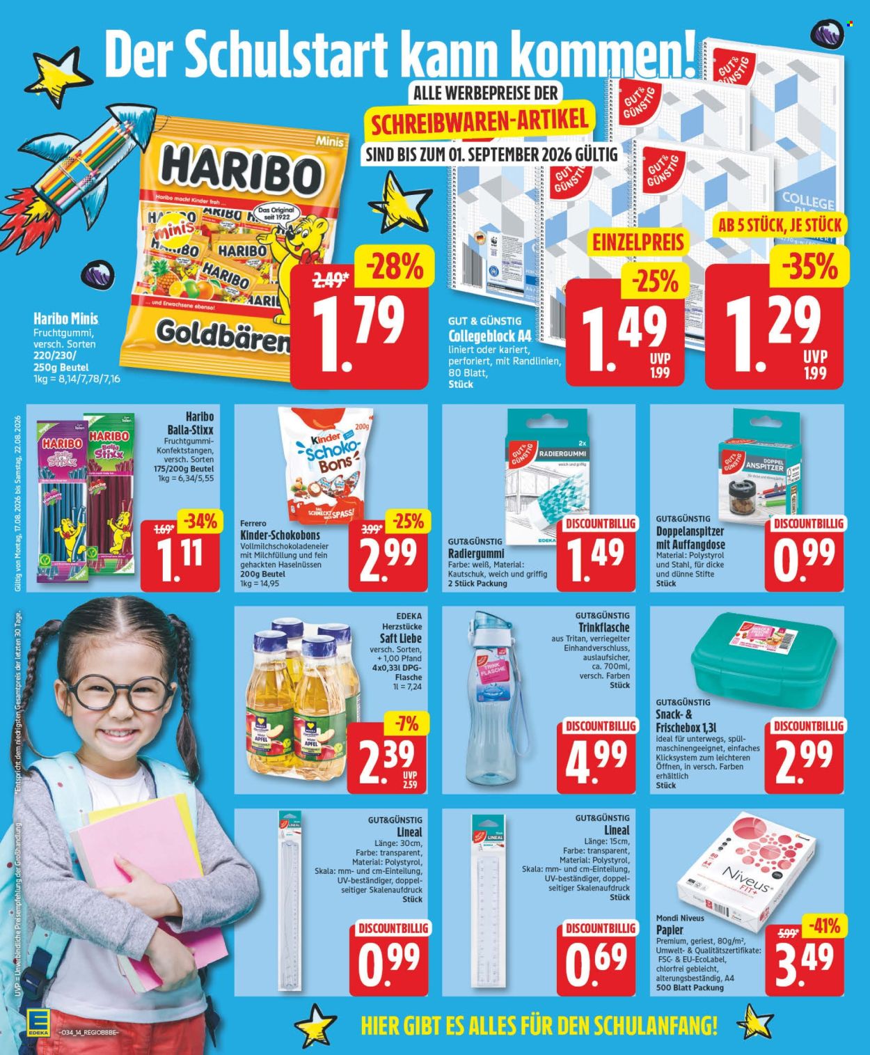 Edeka Prospekte  - 17.08.2026 - 22.08.2026. Seite 14