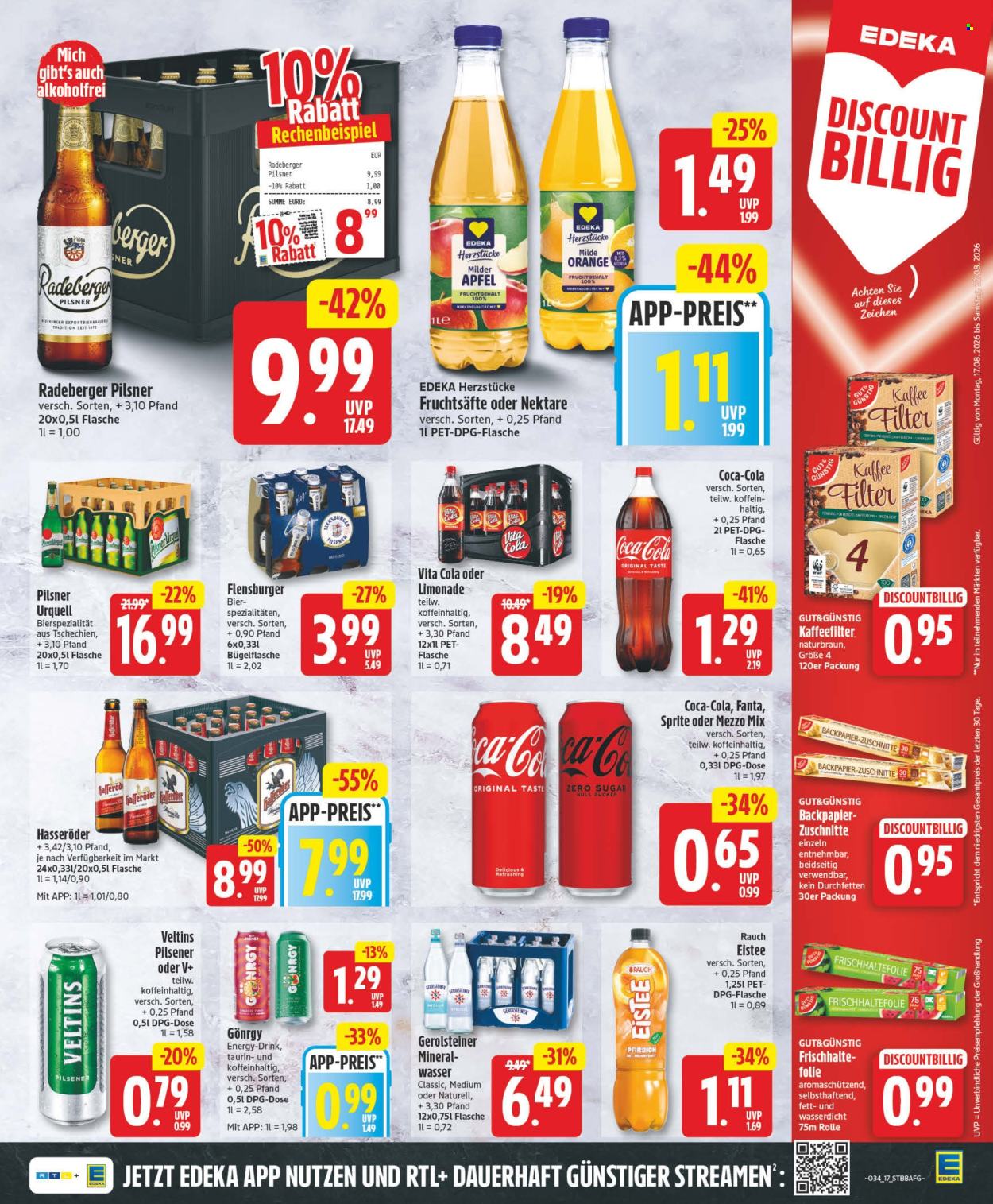 Edeka Prospekte  - 17.08.2026 - 22.08.2026. Seite 17