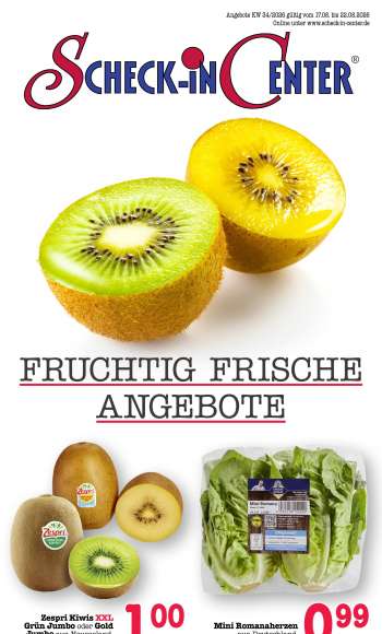 Prospekte Scheck-in - 17.08.2026 - 22.08.2026.