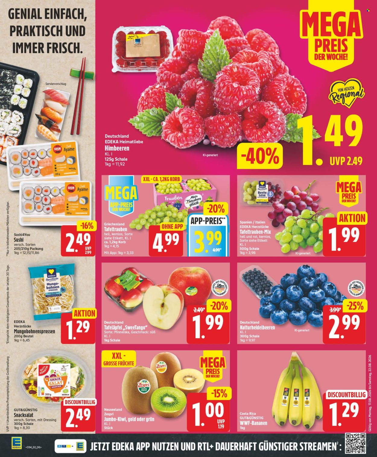 Edeka Prospekte  - 17.08.2026 - 22.08.2026. Seite 2