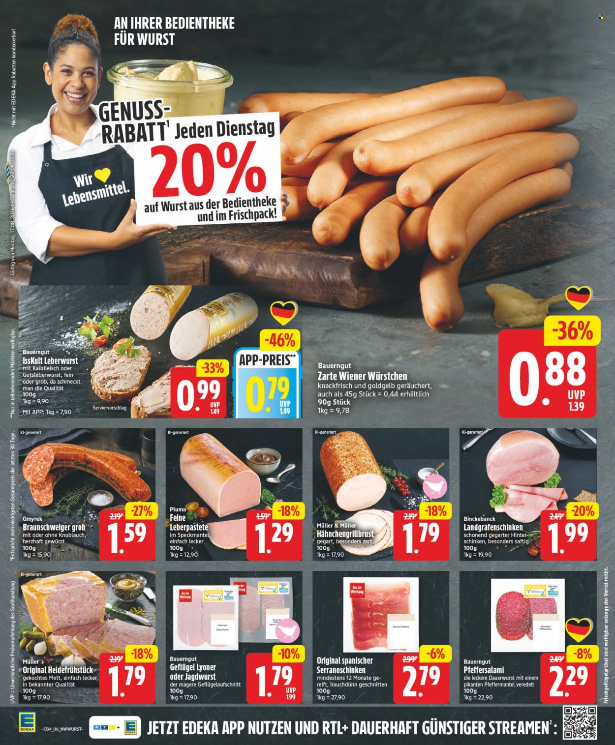Edeka Prospekte  - 17.08.2026 - 22.08.2026. Seite 6