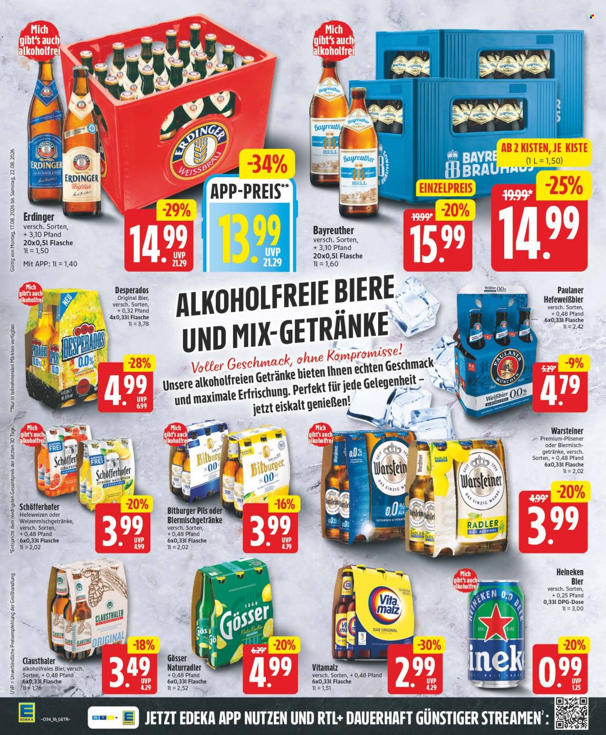 Edeka Prospekte  - 17.08.2026 - 22.08.2026. Seite 16