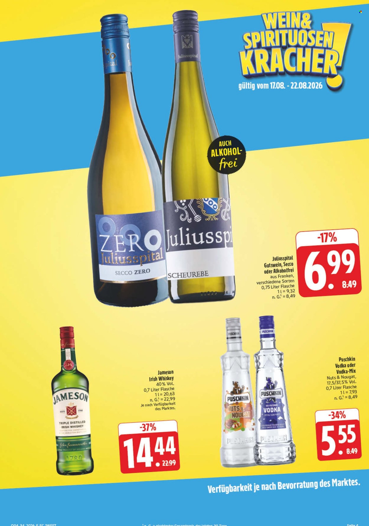 E center Prospekte  - 17.08.2026 - 22.08.2026. Seite 7