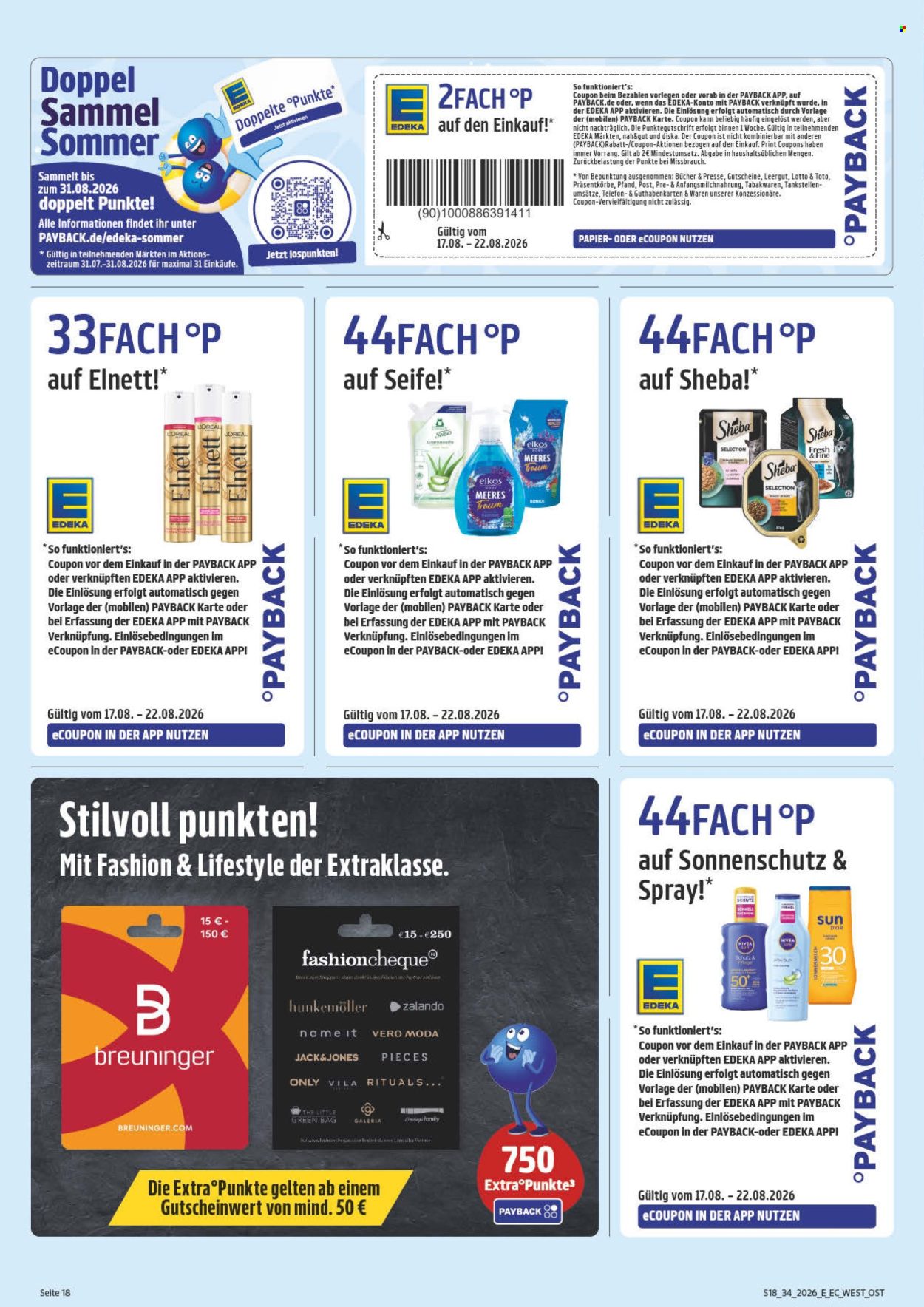 E center Prospekte  - 17.08.2026 - 22.08.2026. Seite 22