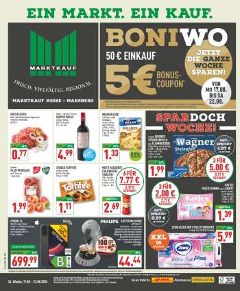 Prospekte Marktkauf - 17.08.2026 - 22.08.2026.