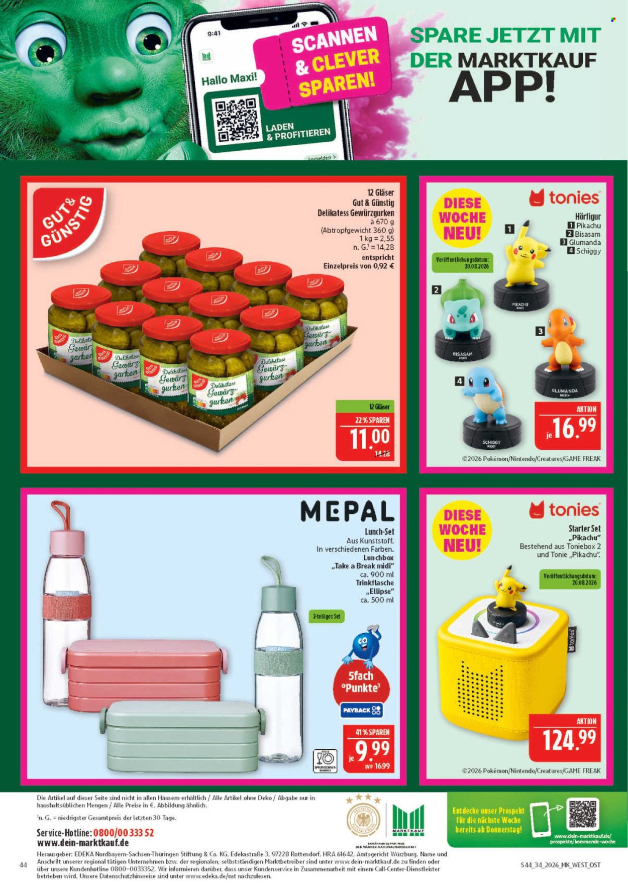Marktkauf Prospekte  - 17.08.2026 - 22.08.2026. Seite 44