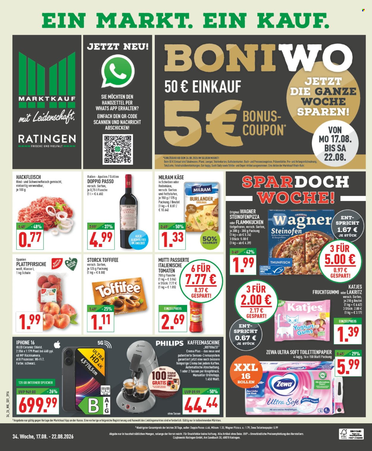Marktkauf Prospekte  - 17.08.2026 - 22.08.2026. Seite 1