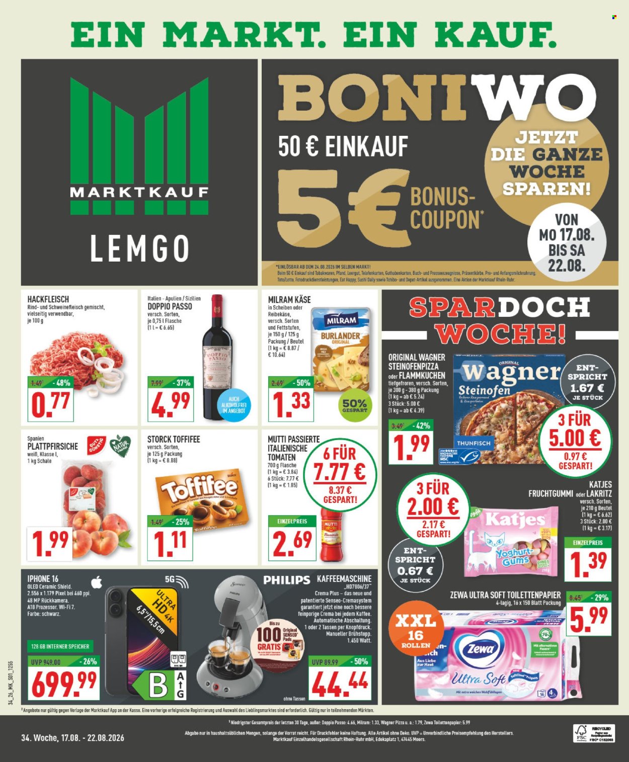 Marktkauf Prospekte  - 17.08.2026 - 22.08.2026. Seite 1