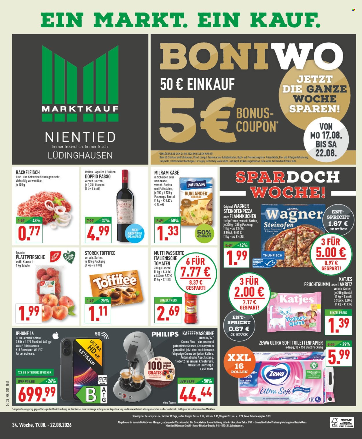 Marktkauf Prospekte  - 17.08.2026 - 22.08.2026. Seite 1
