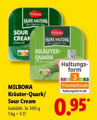 Milbona Kräuter Quark/ Sour Cream