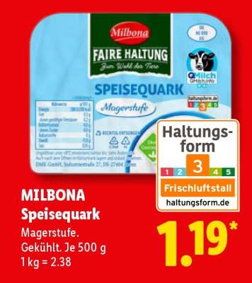 Milbona Speisequark