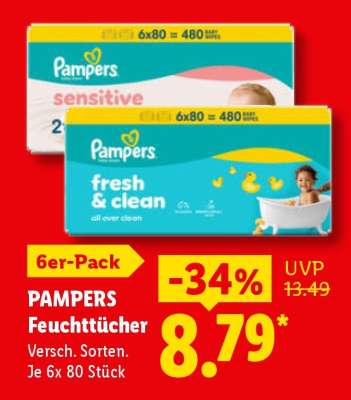 PAMPERS Feuchttücher