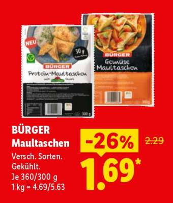 BÜRGER Maultaschen