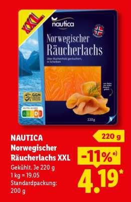 Nautica Norwegischer Räucherlachs XXL