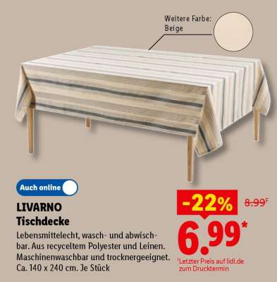 Livarno Tischdecke