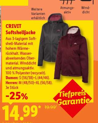 CRIVIT Softshelljacke