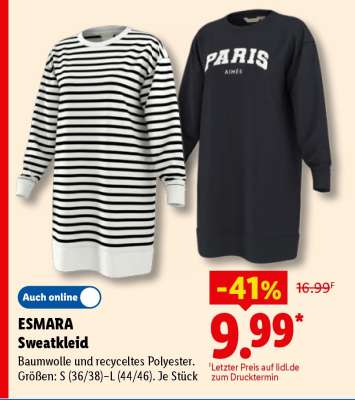 Esmara Sweatkleid