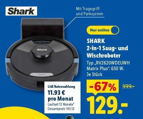 SHARK 2-in-1 Saug- und Wischroboter