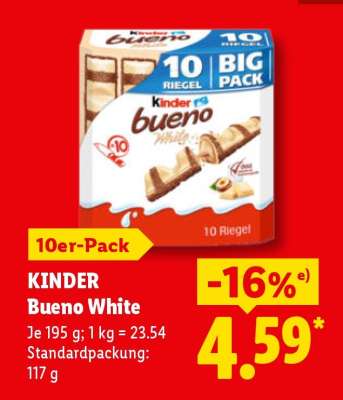 Kinder Bueno White