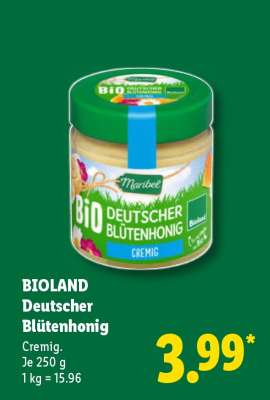 Bioland Deutscher Blütenhonig