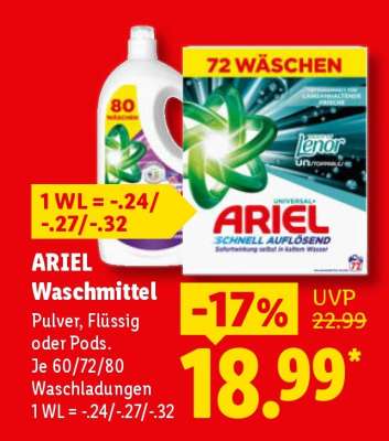 Ariel Waschmittel*