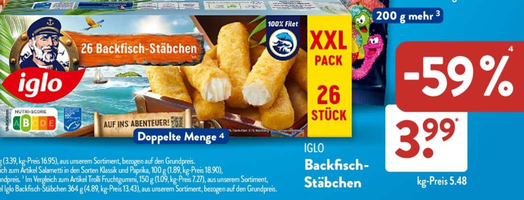 IGLO Backfisch-Stäbchen