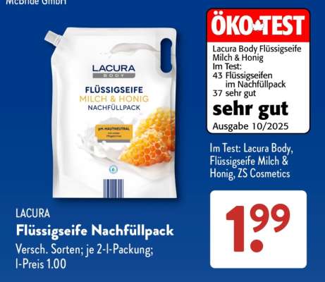 LACURA Flüssigseife-Nachfüllpack