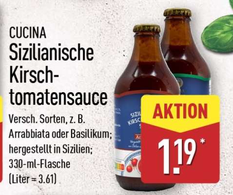 CUCINA Sizilianische Kirsch-tomatensauce