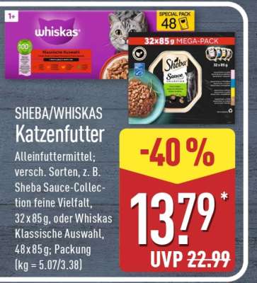 SHEBA/WHISKAS Katzenfutter