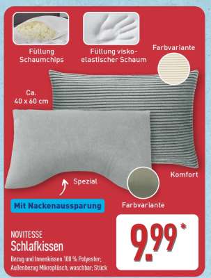 NOVITESSE Schlafkissen