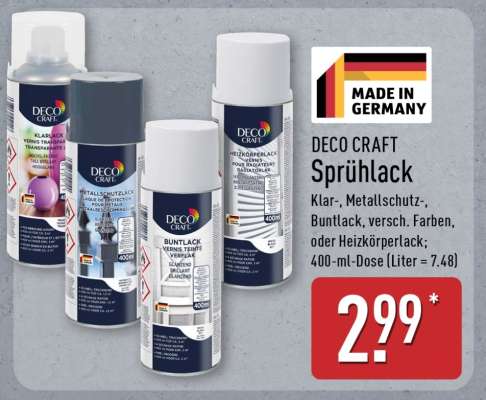 DECO CRAFT Sprühlack