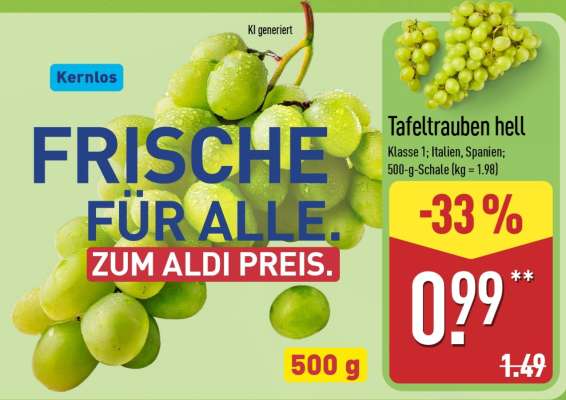 Tafeltrauben hell