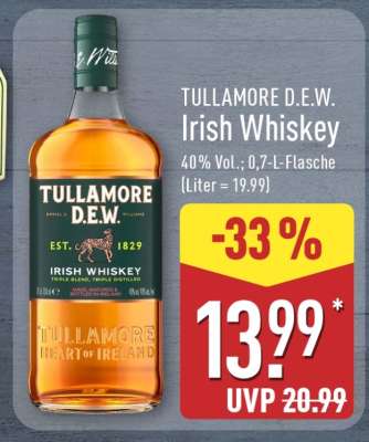 TULLAMORE D.E.W. Irish Whiskey