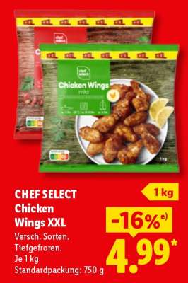Chef Select Chicken Wings XXL