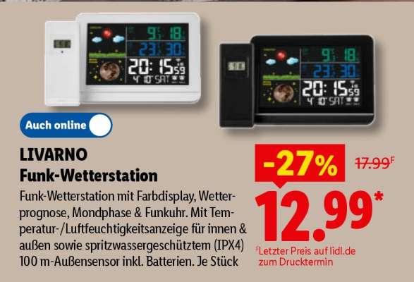 Livarno Funk-Wetterstation