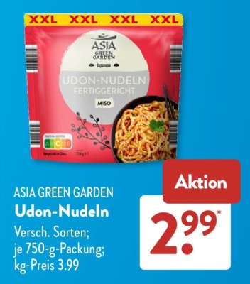 ASIA GREEN GARDEN Udon-Nudeln
